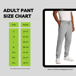 CW Open-Bottom Sweatpants – Embroidered — RockHound Apparel